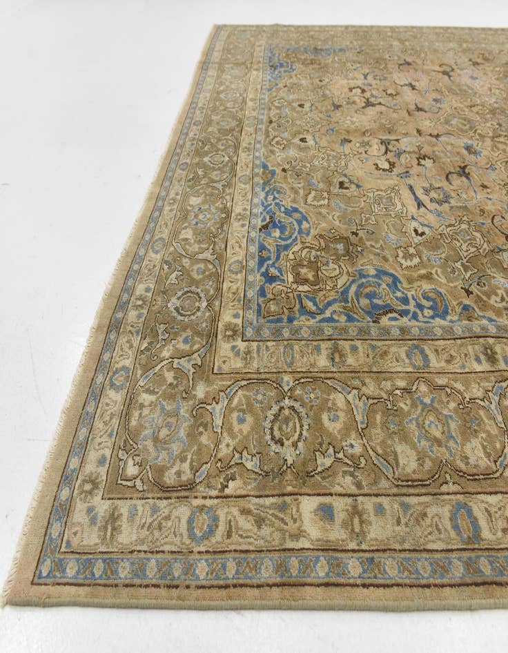 Detail image of 9' 7 x 12' 7  Hand Knotted Ultra Vintage Persian Wool Rug