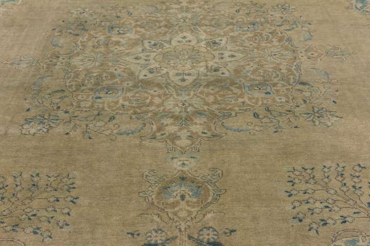 9' 5 x 12' 2 Hand Knotted Ultra Vintage Persian Wool Rug