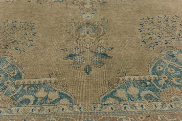 9' 5 x 12' 2 Hand Knotted Ultra Vintage Persian Wool Rug
