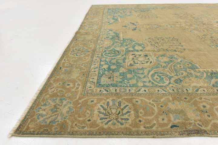 9' 5 x 12' 2 Hand Knotted Ultra Vintage Persian Wool Rug