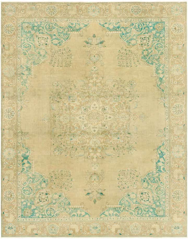 9' 5 x 12' 2 Hand Knotted Ultra Vintage Persian Wool Rug