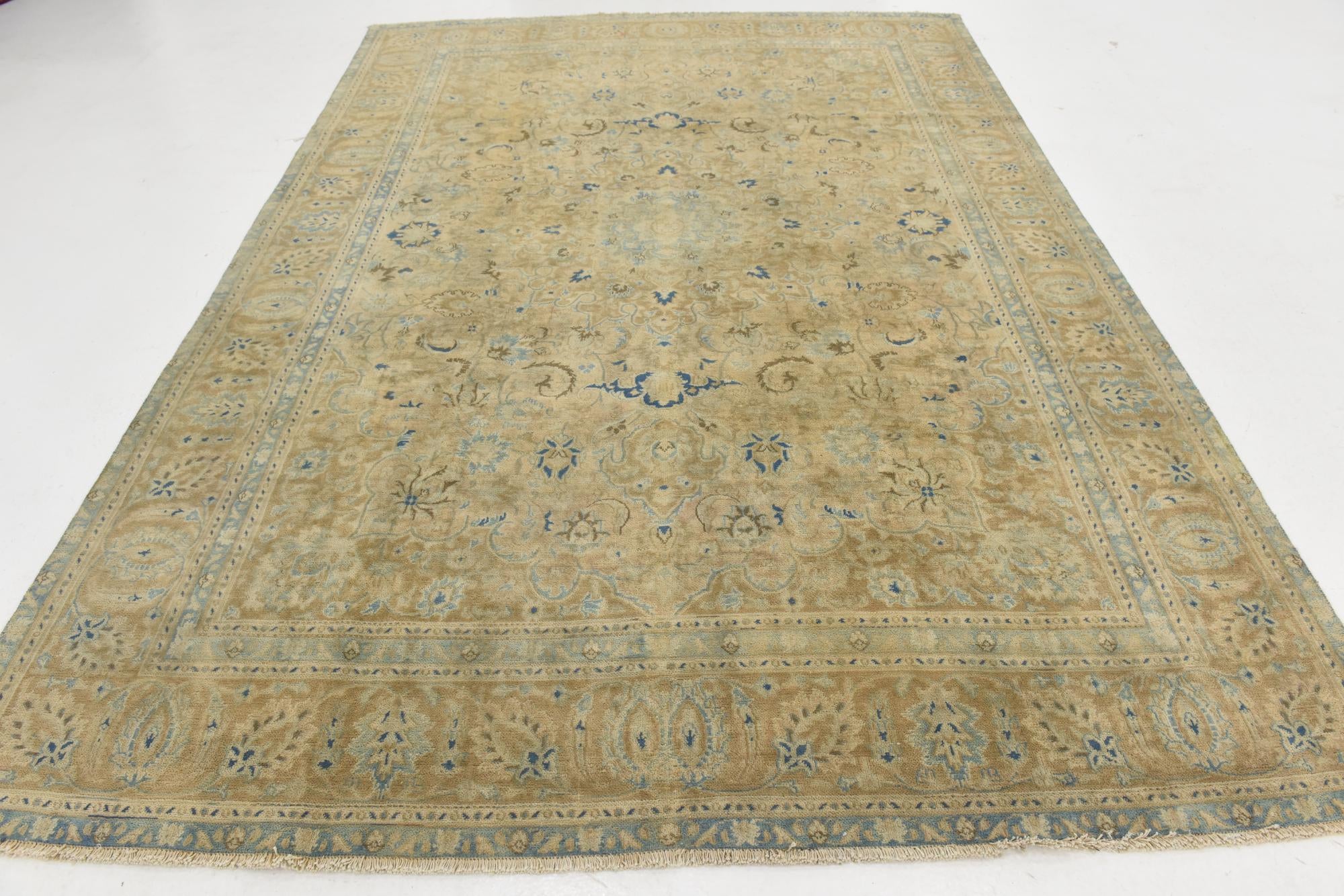 7' 6 x 11' Hand Knotted Ultra Vintage Persian Wool Rug