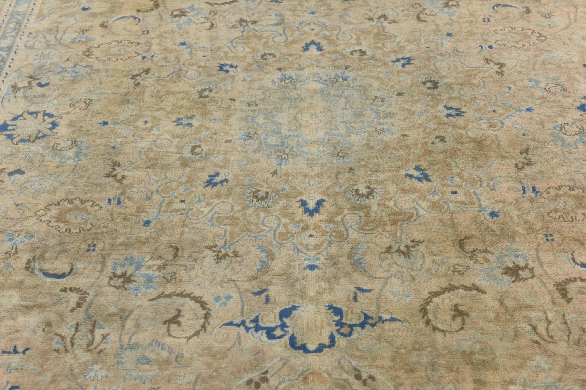 7' 6 x 11' Hand Knotted Ultra Vintage Persian Wool Rug