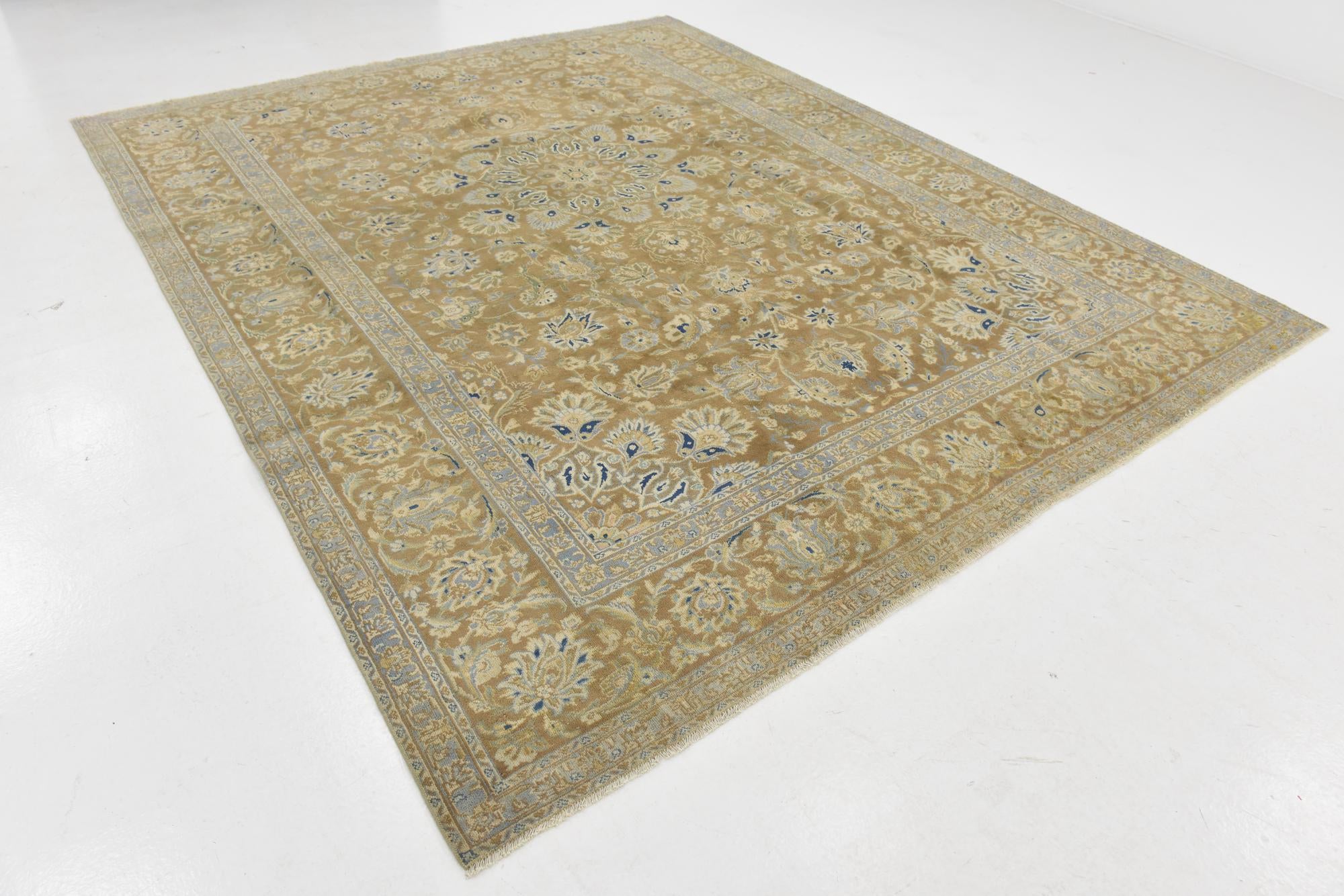 8' 9 x 10' 8 Hand Knotted Ultra Vintage Persian Wool Rug