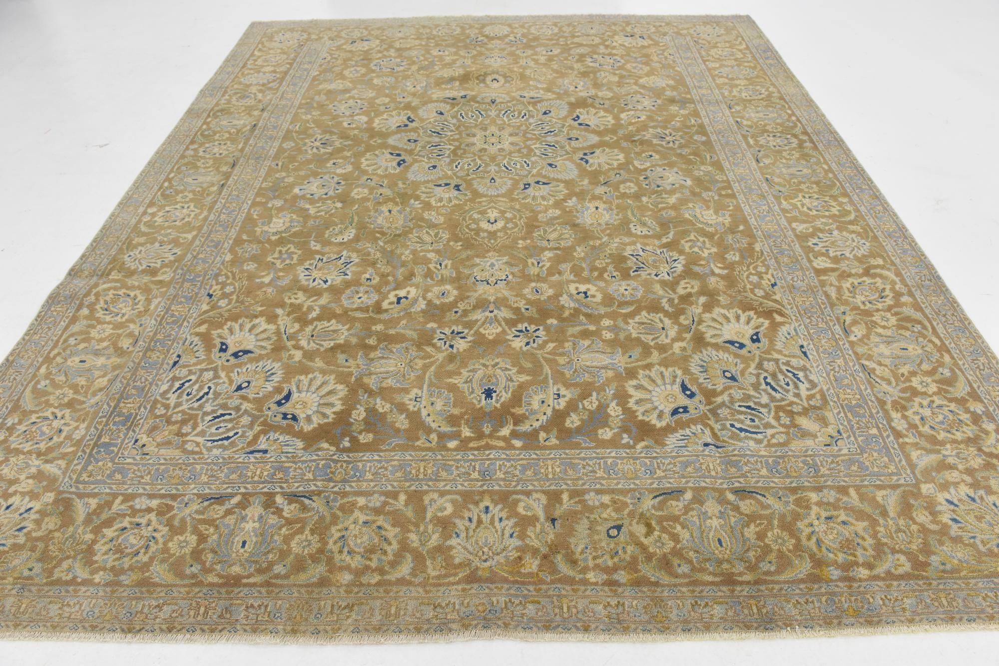 8' 9 x 10' 8 Hand Knotted Ultra Vintage Persian Wool Rug