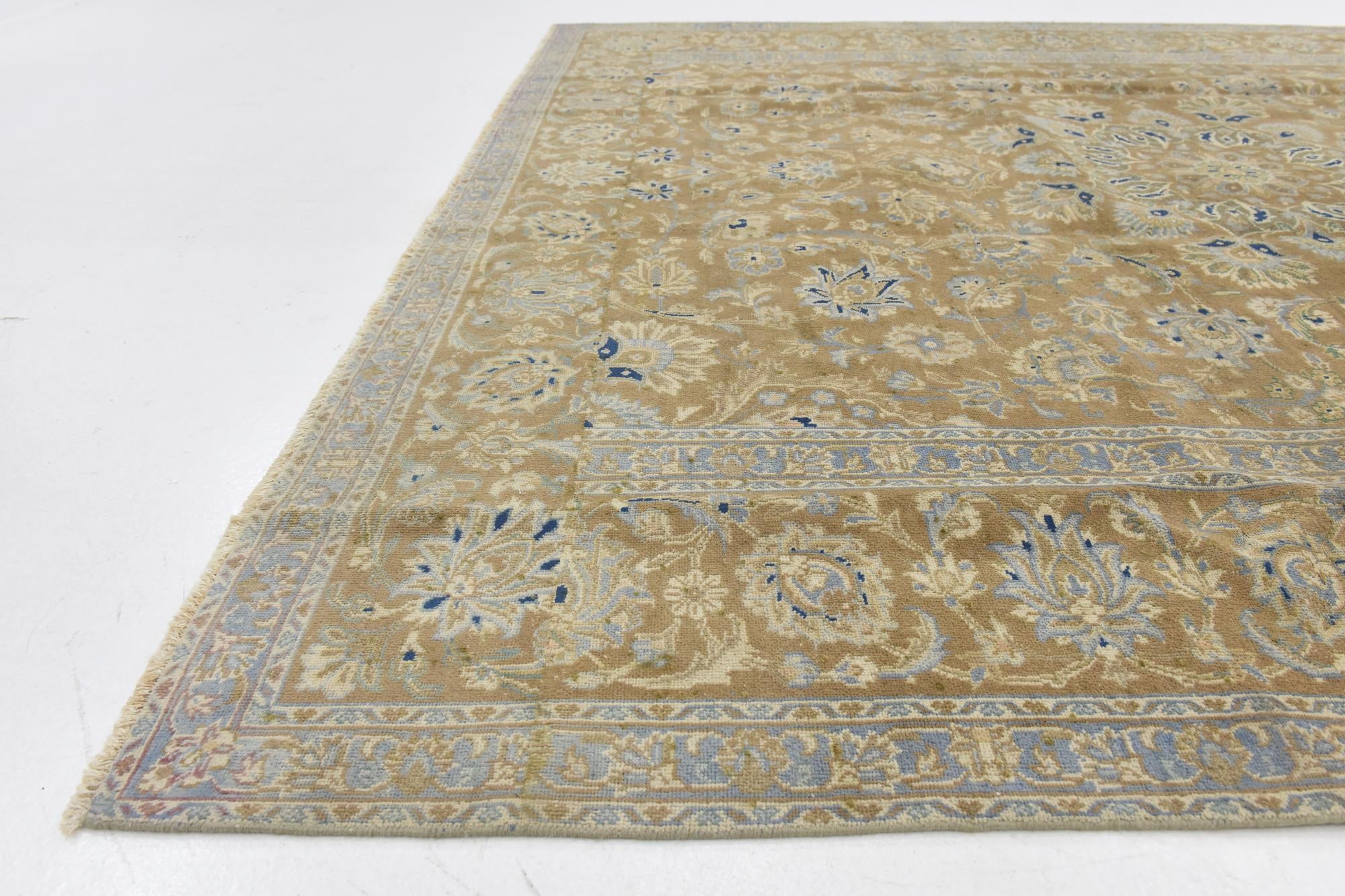 8' 9 x 10' 8 Hand Knotted Ultra Vintage Persian Wool Rug