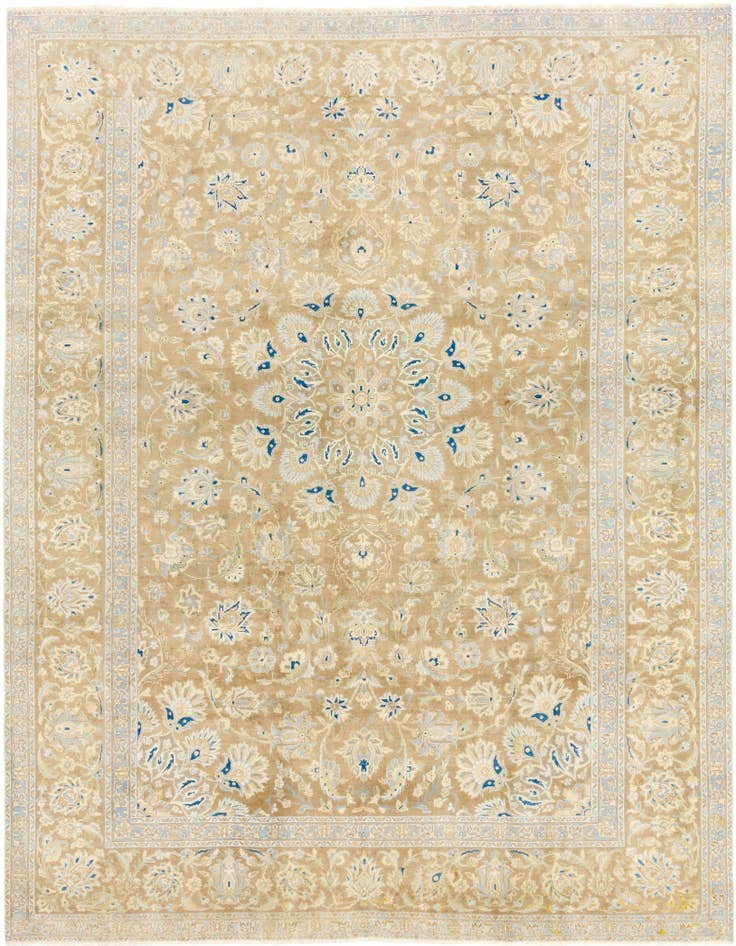 Detail image of 8' 9 x 10' 8 Hand Knotted Ultra Vintage Persian Wool Rug