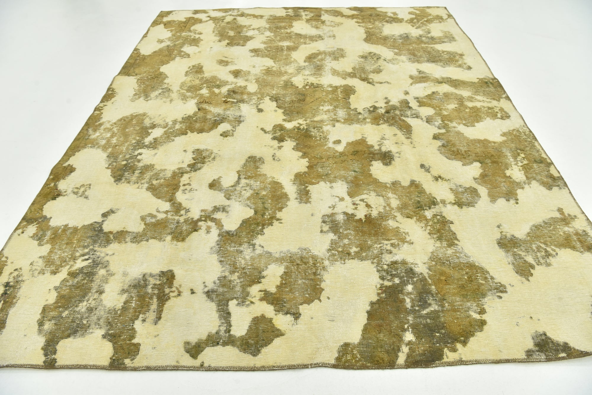 8' x 10' 3 Hand Knotted Ultra Vintage Persian Wool Rug