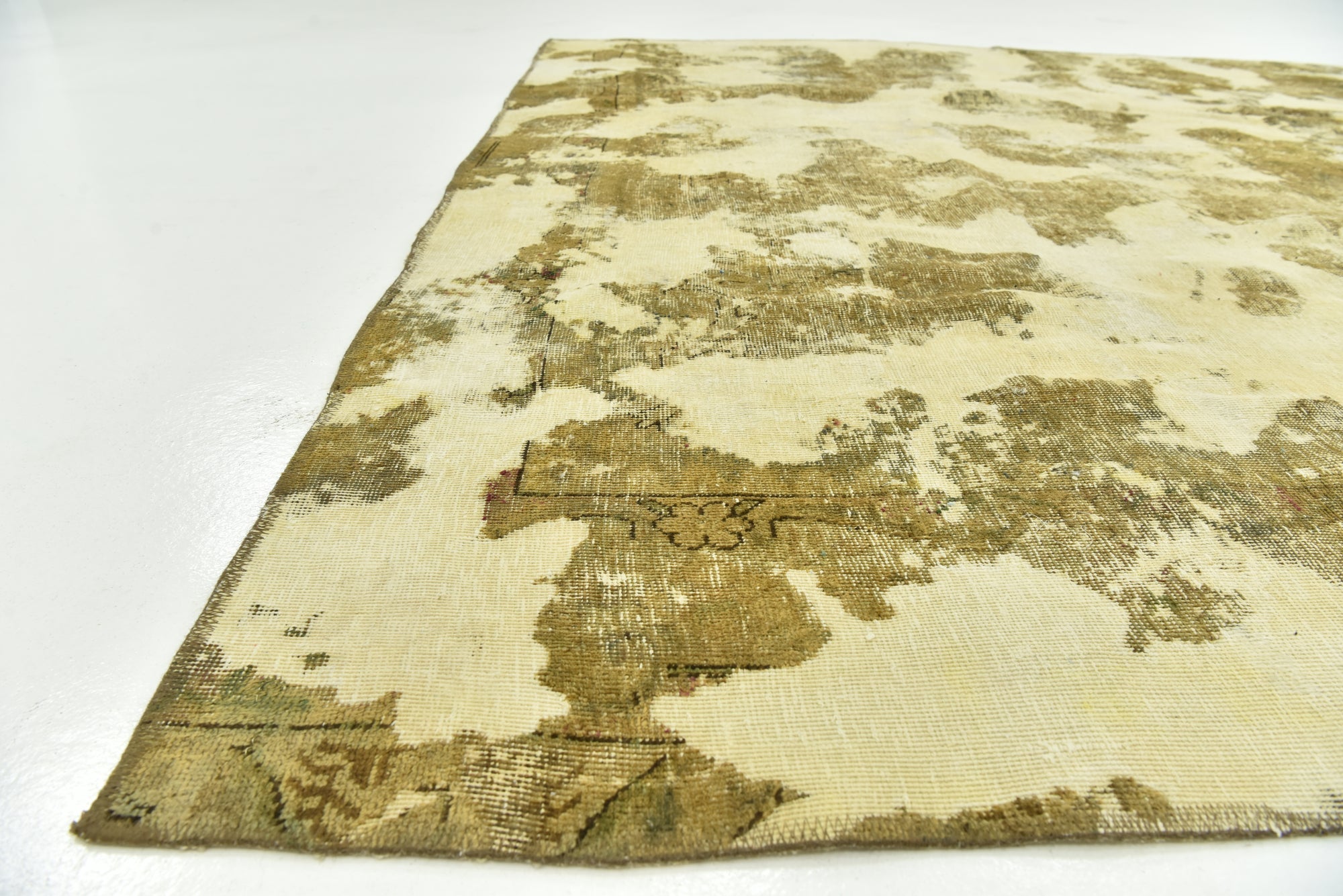 8' x 10' 3 Hand Knotted Ultra Vintage Persian Wool Rug