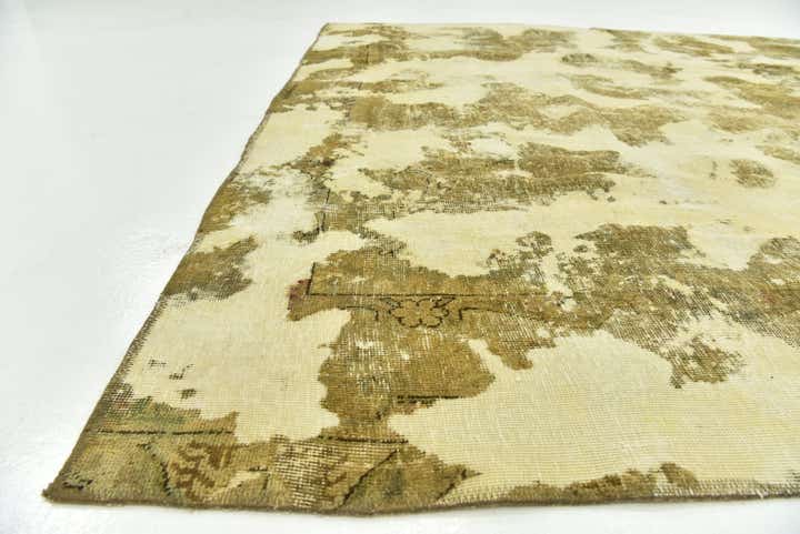 8' x 10' 3 Hand Knotted Ultra Vintage Persian Wool Rug