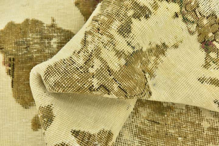 8' x 10' 3 Hand Knotted Ultra Vintage Persian Wool Rug
