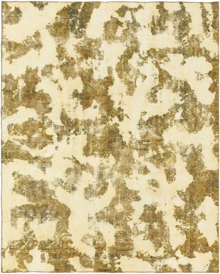 8' x 10' 3 Hand Knotted Ultra Vintage Persian Wool Rug
