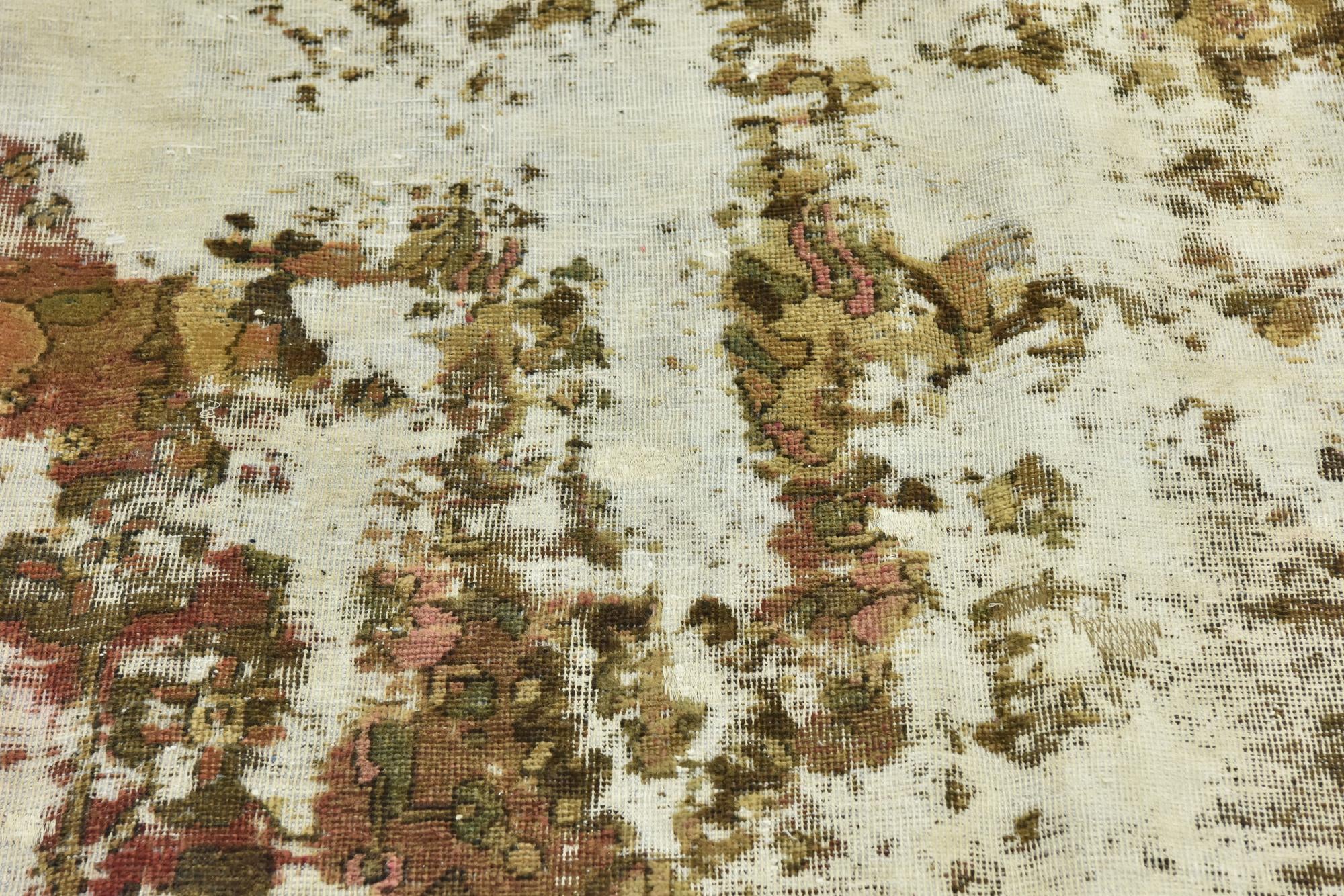 5' 9 x 7' 6 Hand Knotted Ultra Vintage Persian Wool Rug