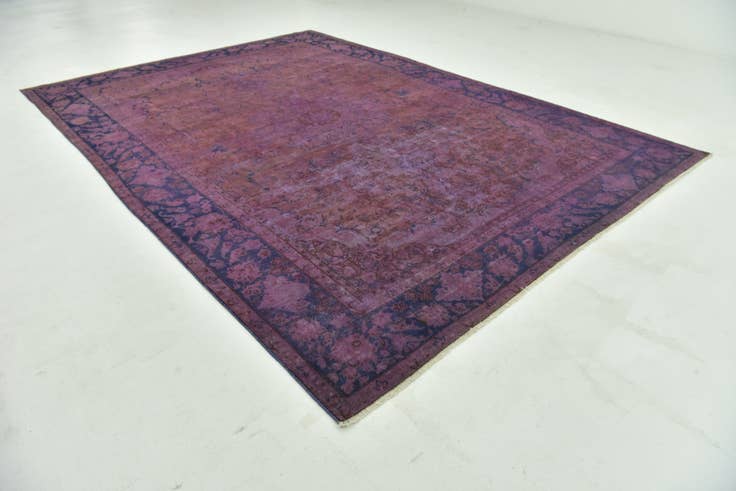 Detail image of 9' 7 x 13' 9 Hand Knotted Ultra Vintage Persian Wool Rug