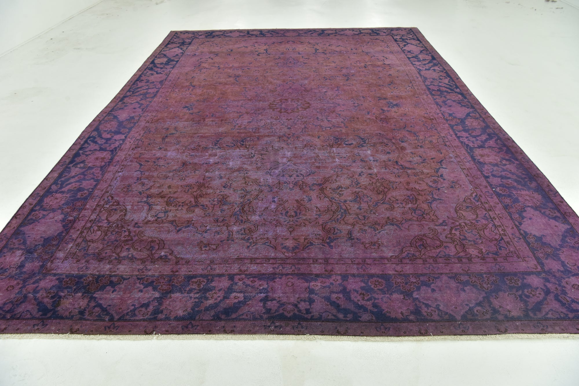 9' 7 x 13' 9 Hand Knotted Ultra Vintage Persian Wool Rug
