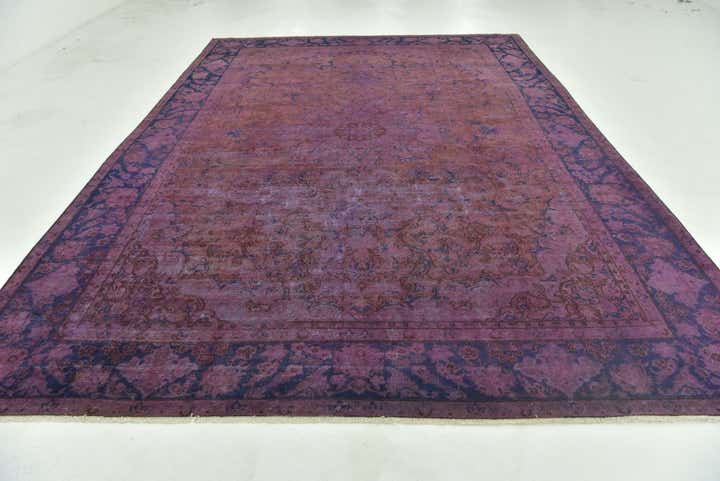 9' 7 x 13' 9 Hand Knotted Ultra Vintage Persian Wool Rug