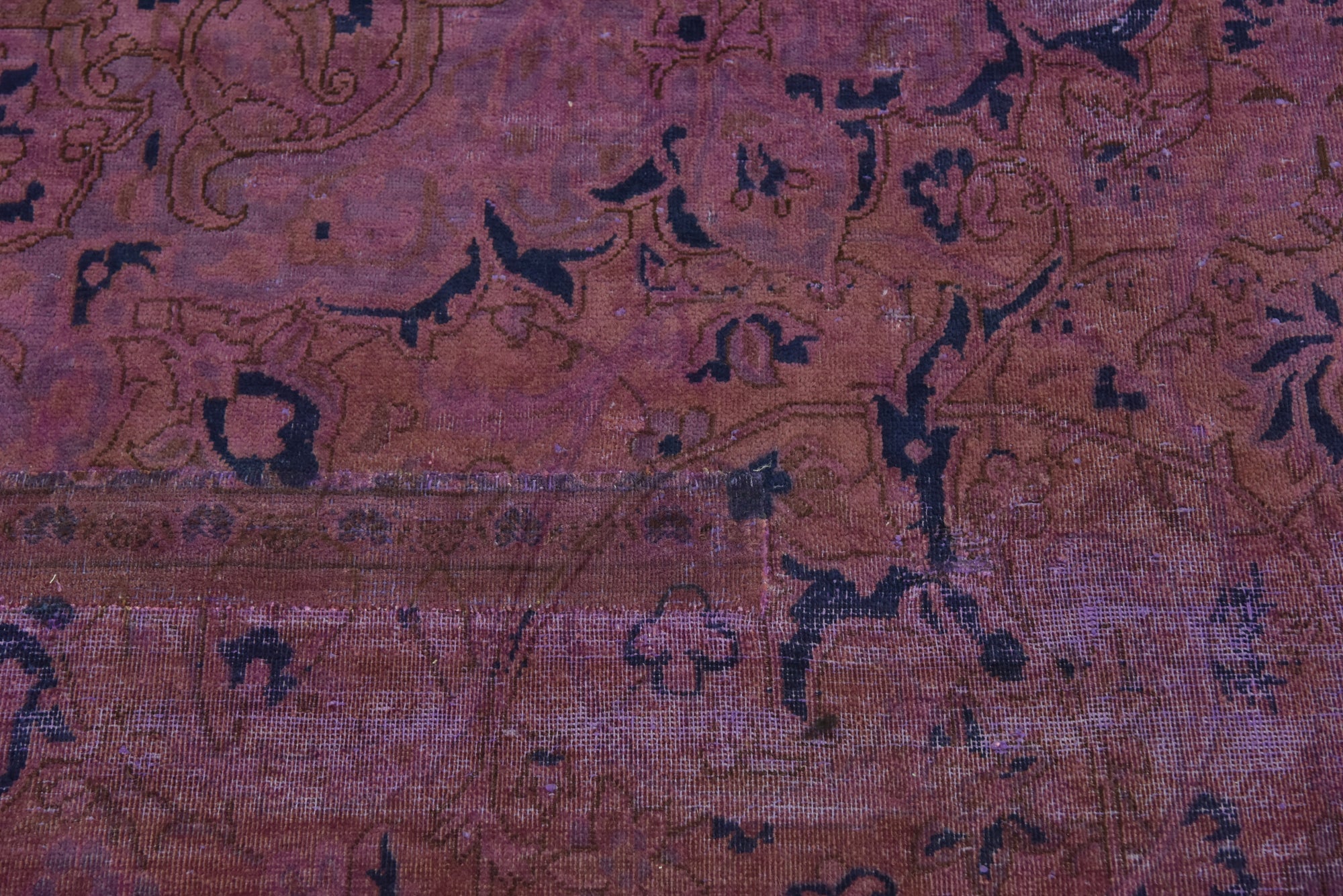 9' 7 x 13' 9 Hand Knotted Ultra Vintage Persian Wool Rug