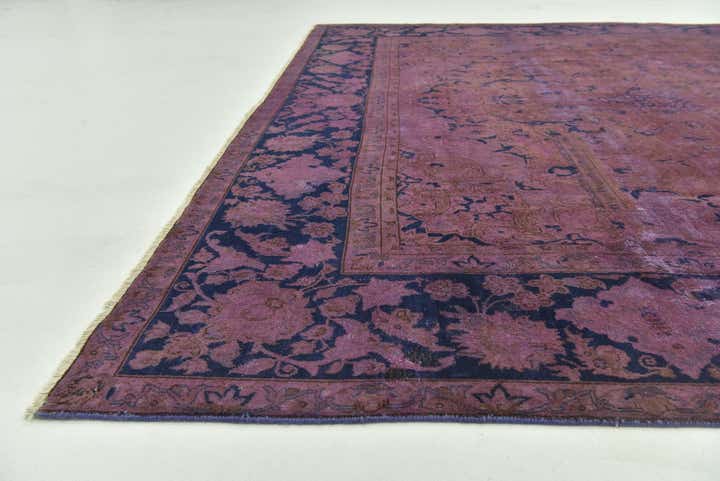 9' 7 x 13' 9 Hand Knotted Ultra Vintage Persian Wool Rug