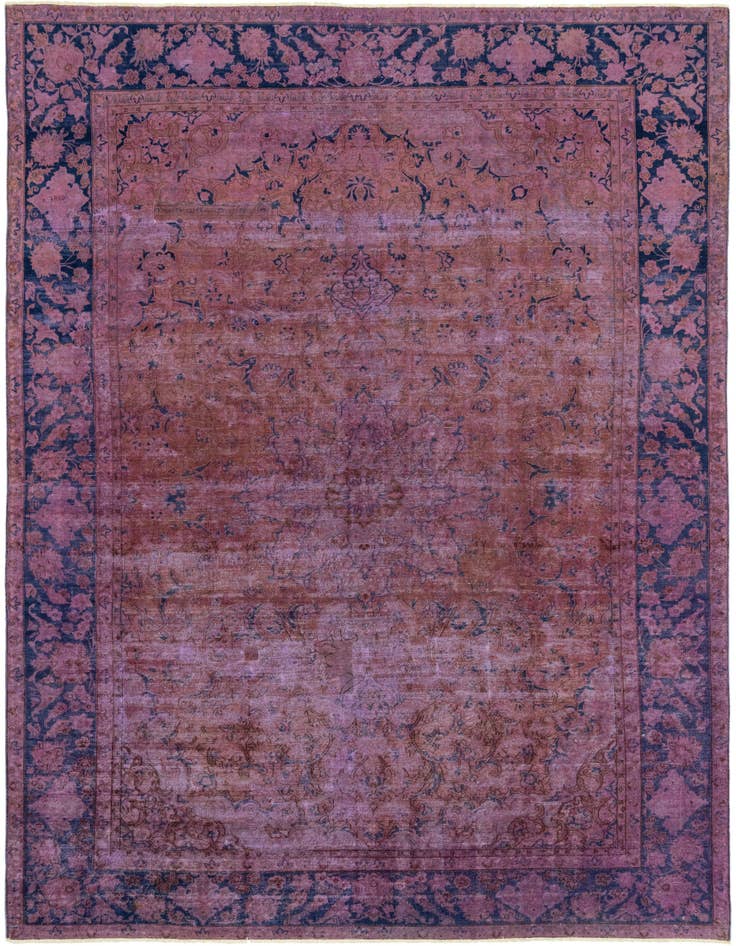 Detail image of 9' 7 x 13' 9 Hand Knotted Ultra Vintage Persian Wool Rug