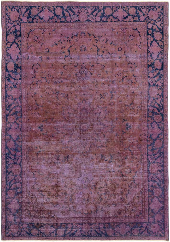 9' 7 x 13' 9 Hand Knotted Ultra Vintage Persian Wool Rug