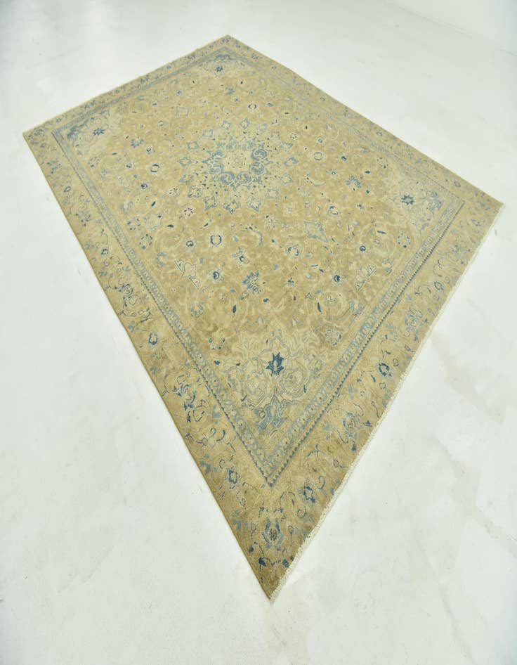 Detail image of 8' 8 x 11' 9 Hand Knotted Ultra Vintage Persian Wool Rug