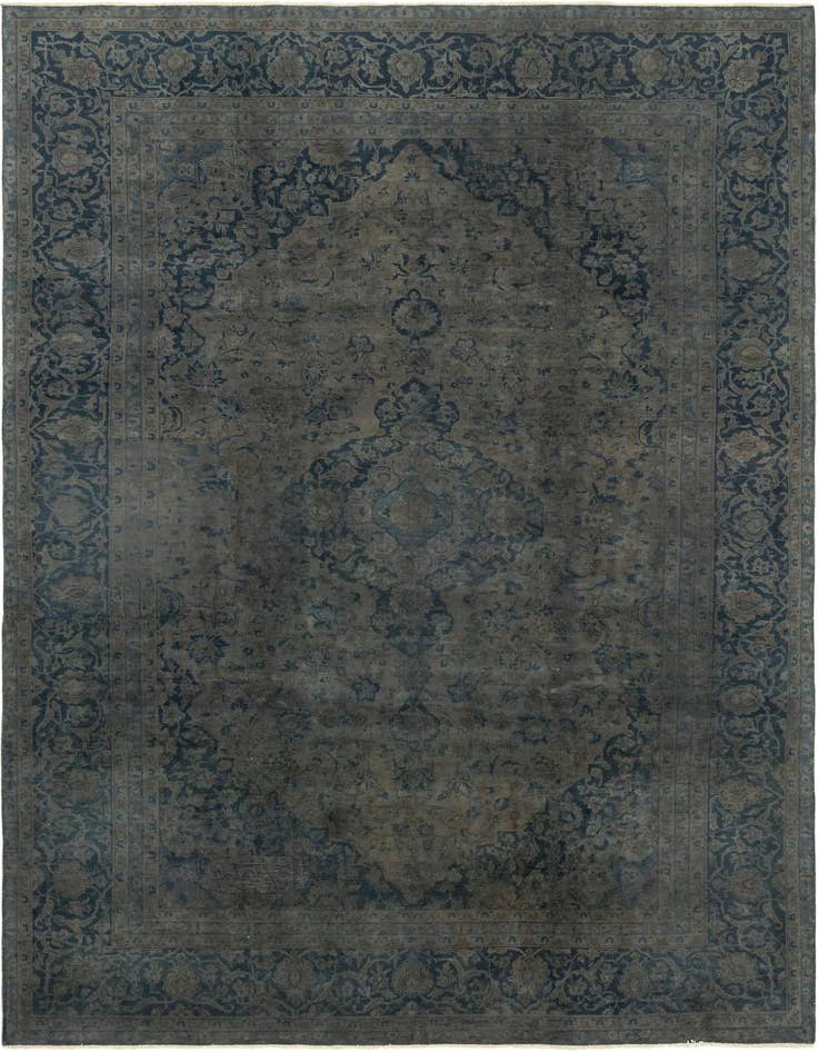 Detail image of 7' 9 x 10' 10 Hand Knotted Ultra Vintage Persian Wool Rug