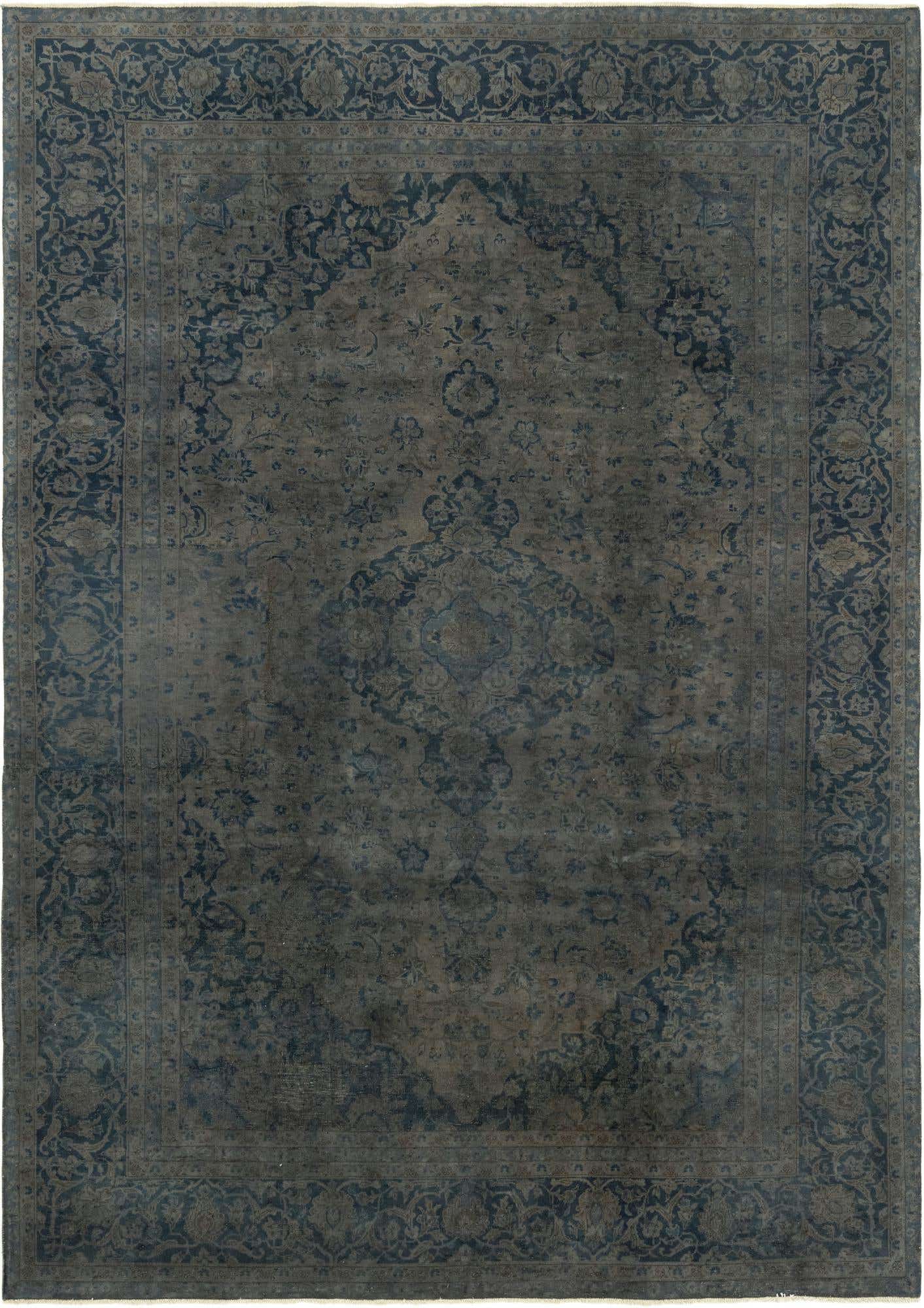 7' 9 x 10' 10 Hand Knotted Ultra Vintage Persian Wool Rug