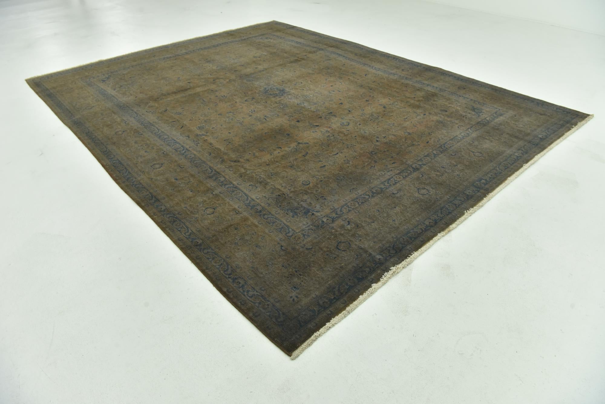9' 9 x 12' 8 Hand Knotted Ultra Vintage Persian Wool Rug