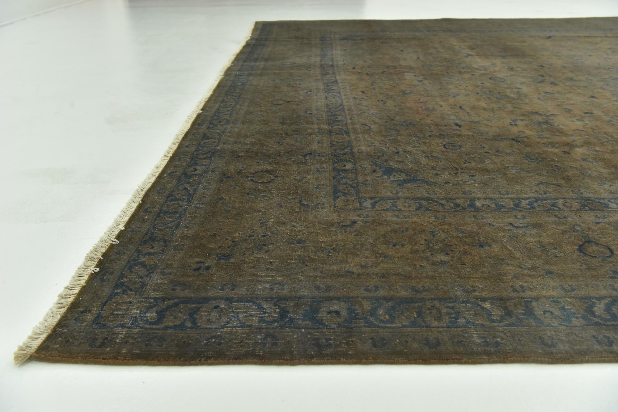 9' 9 x 12' 8 Hand Knotted Ultra Vintage Persian Wool Rug