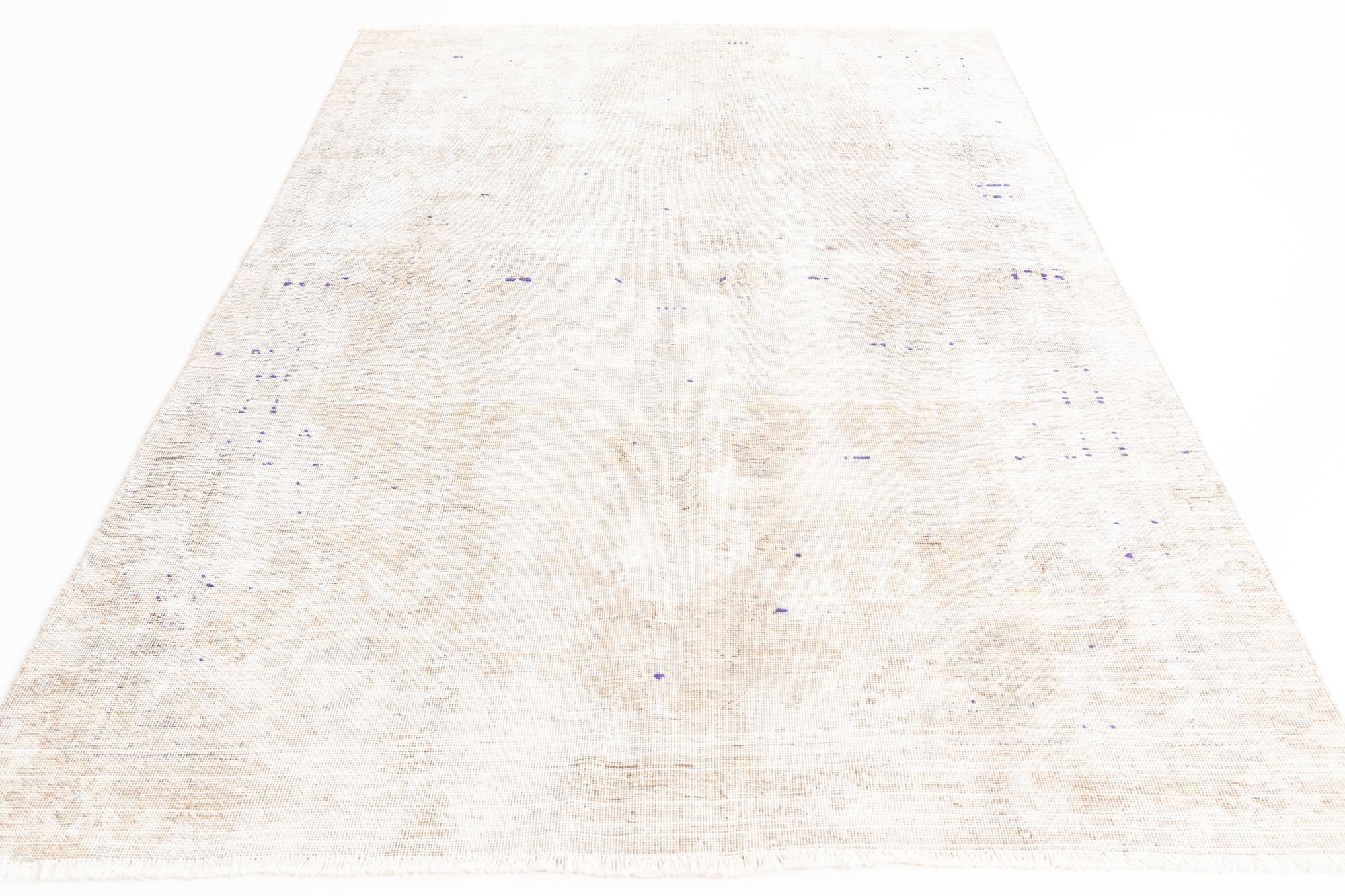 5' 7 x 8' 7 Hand Knotted Ultra Vintage Persian Wool Rug