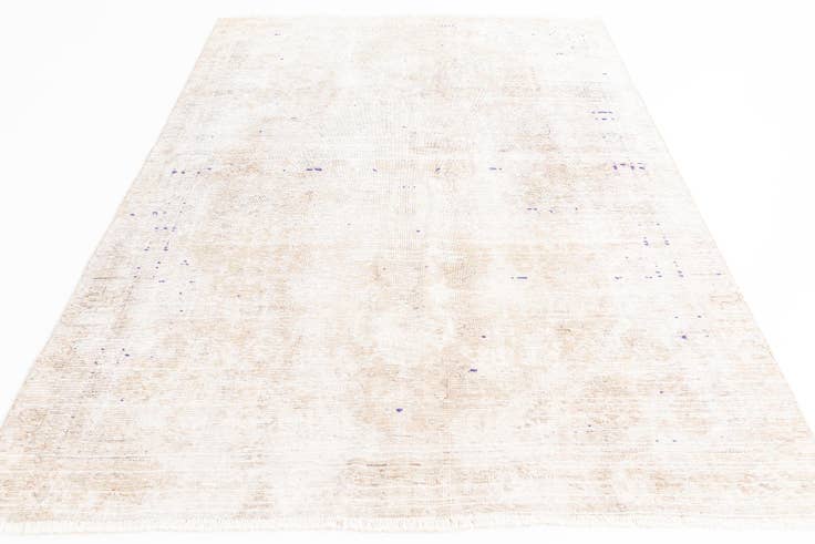 Detail image of 5' 7 x 8' 7 Hand Knotted Ultra Vintage Persian Wool Rug