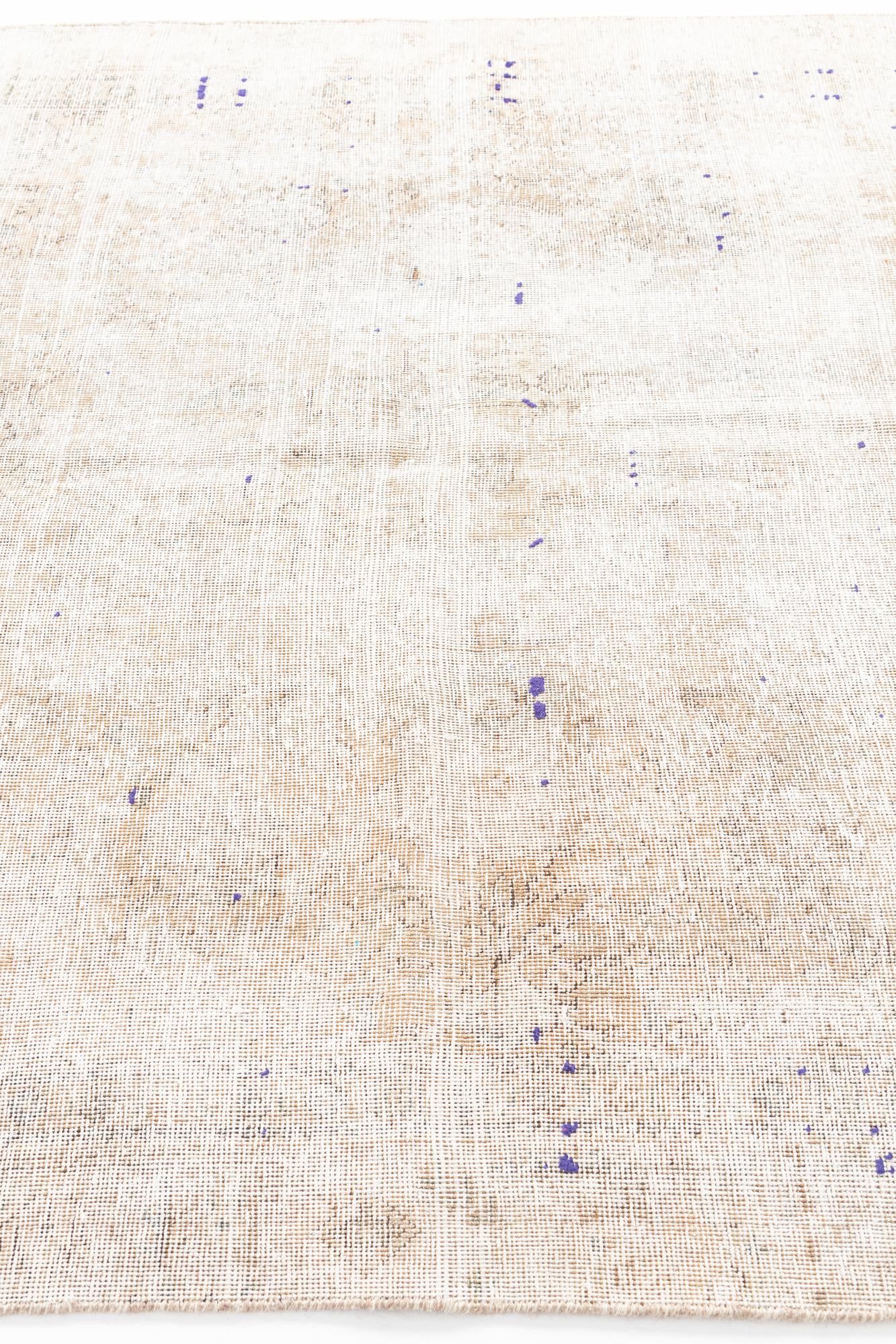 5' 7 x 8' 7 Hand Knotted Ultra Vintage Persian Wool Rug