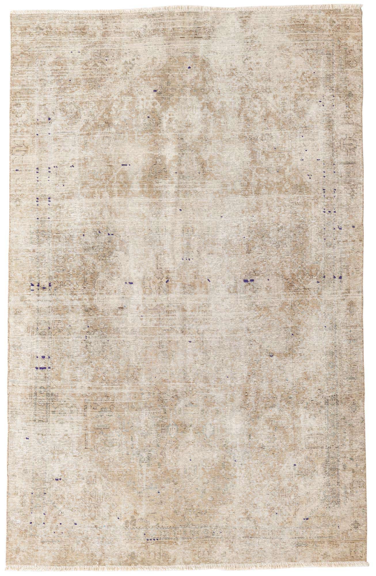 5' 7 x 8' 7 Hand Knotted Ultra Vintage Persian Wool Rug