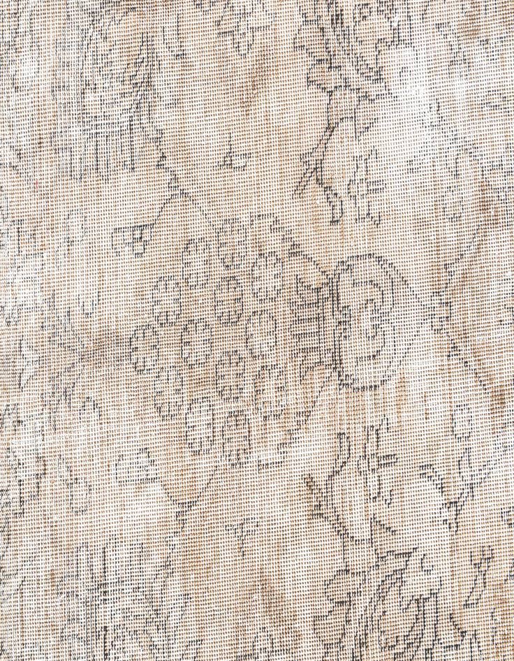 Detail image of 6' 4 x 9'  Hand Knotted Ultra Vintage Persian Wool Rug