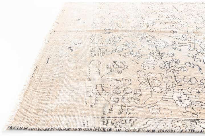 5' 8 x 9' 3 Hand Knotted Ultra Vintage Persian Wool Rug