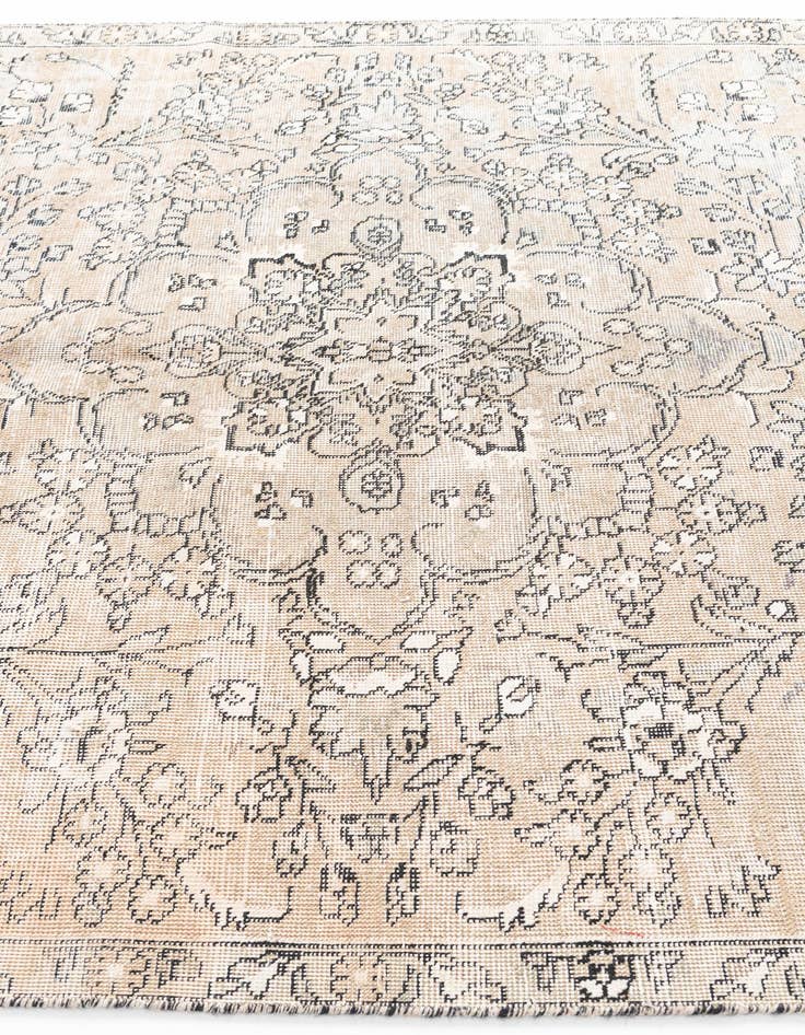 Detail image of 5' 8 x 9' 3  Hand Knotted Ultra Vintage Persian Wool Rug