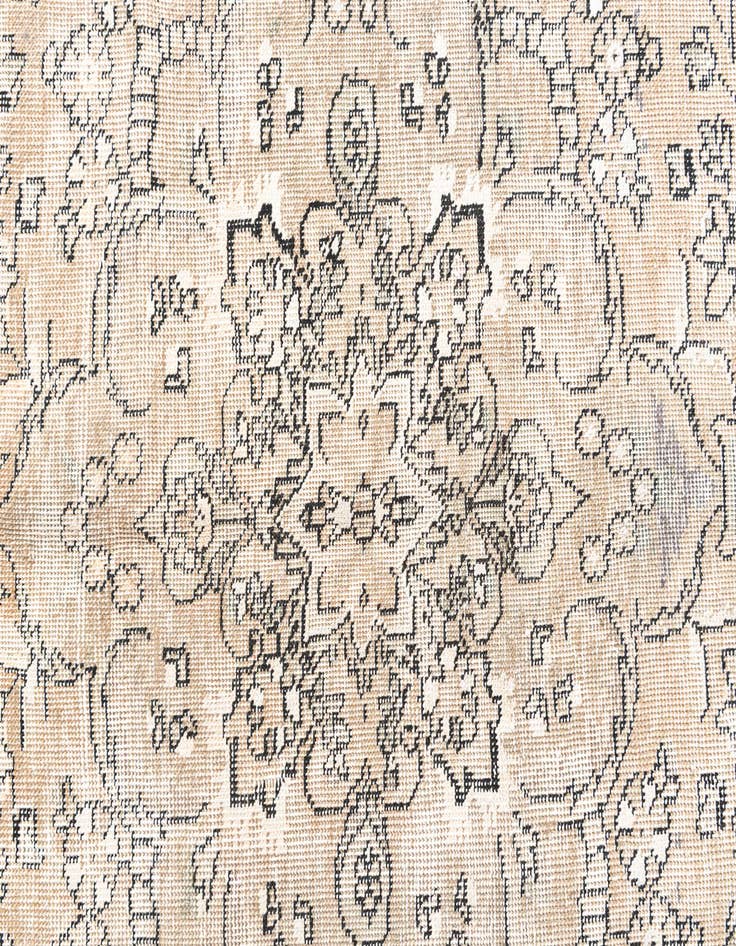 Detail image of 5' 8 x 9' 3  Hand Knotted Ultra Vintage Persian Wool Rug