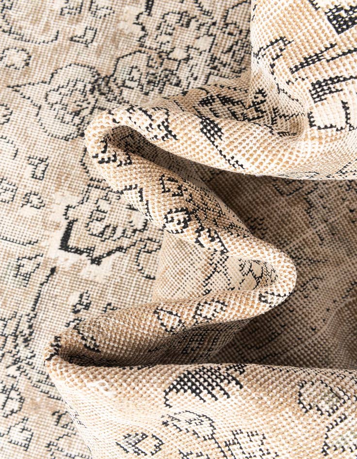 Detail image of 5' 8 x 9' 3  Hand Knotted Ultra Vintage Persian Wool Rug