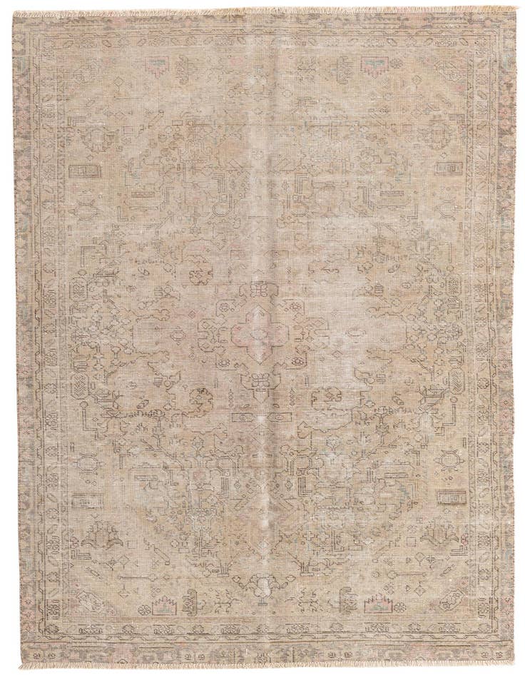 Detail image of 5' x 8' 3 Hand Knotted Ultra Vintage Persian Wool Rug