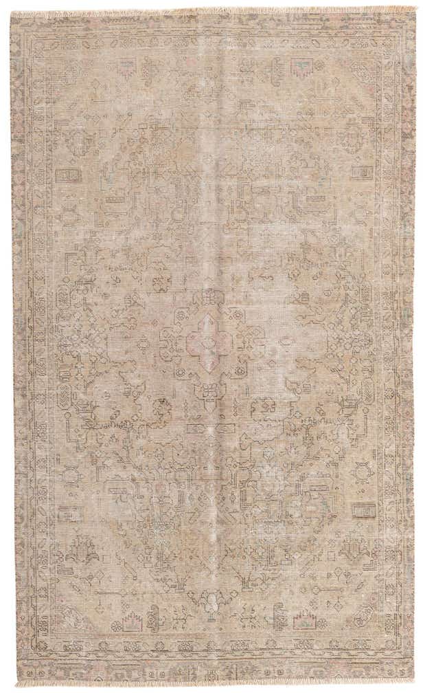 5' x 8' 3 Hand Knotted Ultra Vintage Persian Wool Rug