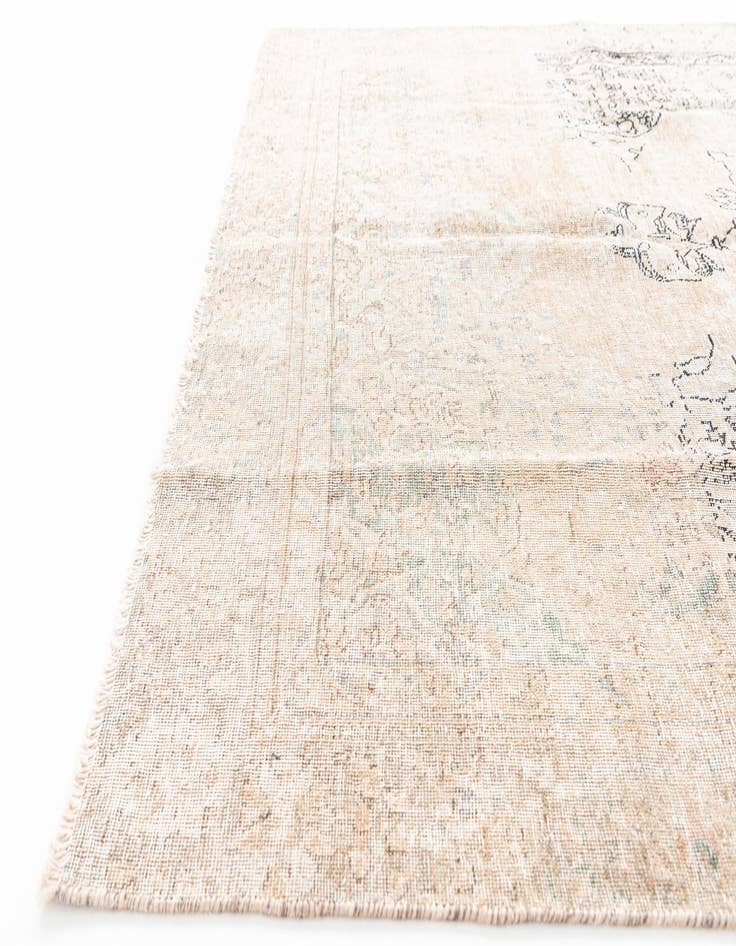 Detail image of 6' 3 x 9' 2  Hand Knotted Ultra Vintage Persian Wool Rug