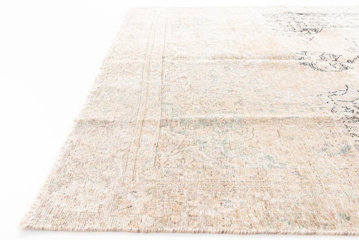 Detail image of 6' 3 x 9' 2 Hand Knotted Ultra Vintage Persian Wool Rug