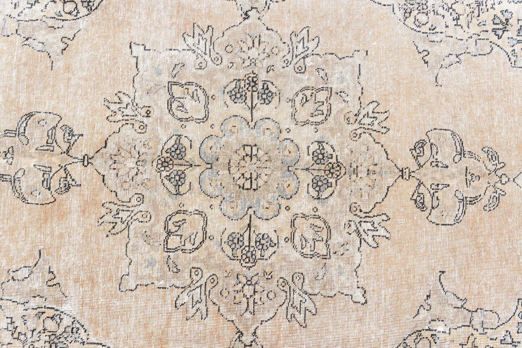 6' 3 x 9' 2 Hand Knotted Ultra Vintage Persian Wool Rug