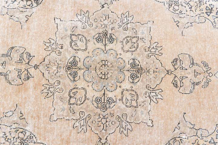 6' 3 x 9' 2 Hand Knotted Ultra Vintage Persian Wool Rug