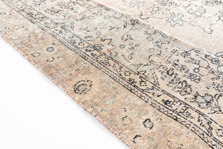Detail image of 6' 3 x 9' 2 Hand Knotted Ultra Vintage Persian Wool Rug
