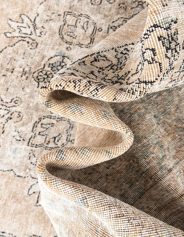 Detail image of 6' 3 x 9' 2  Hand Knotted Ultra Vintage Persian Wool Rug