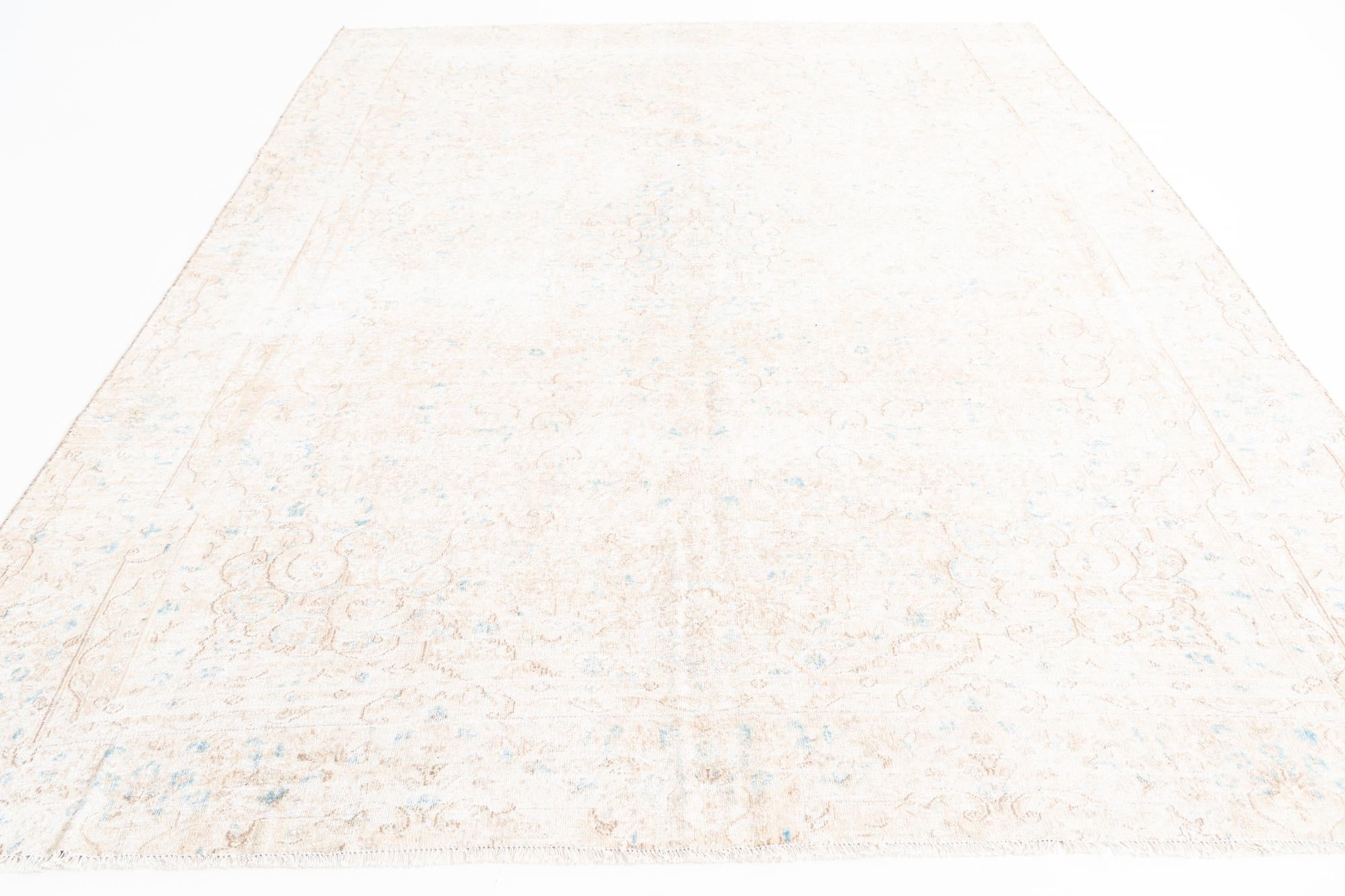 7' 8 x 10' 8 Hand Knotted Ultra Vintage Persian Wool Rug