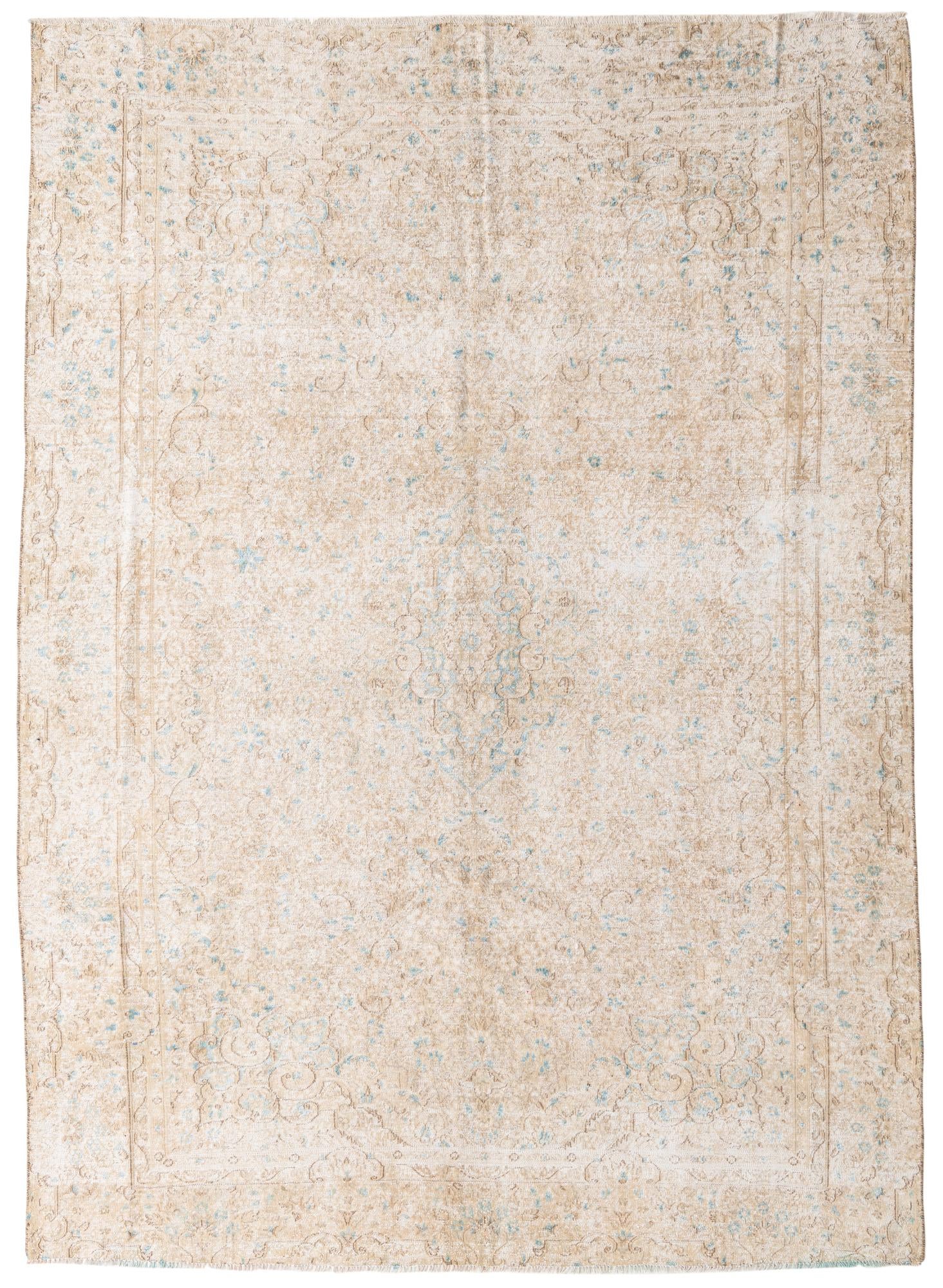 7' 8 x 10' 8 Hand Knotted Ultra Vintage Persian Wool Rug