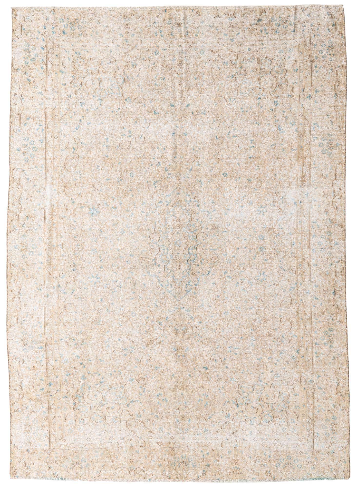 7' 8 x 10' 8 Hand Knotted Ultra Vintage Persian Wool Rug