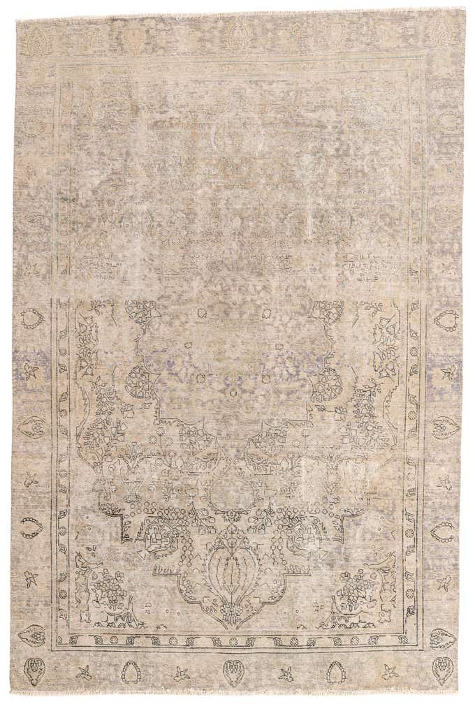 220cm x 330cm Handgeknüpft Ultra Vintage Persisch Wolle Teppich